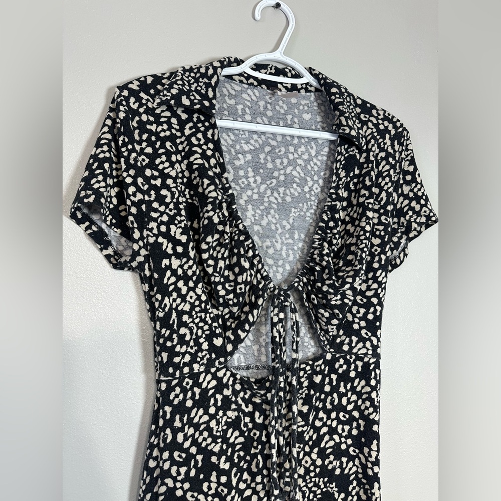 Free People Marsaille Dress Black Combo With Cutout - Picture 5 of 10